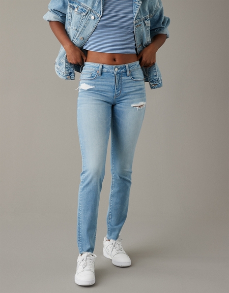 Buy AE Ne(x)t Level Ripped Low-Rise Jegging online | American 
