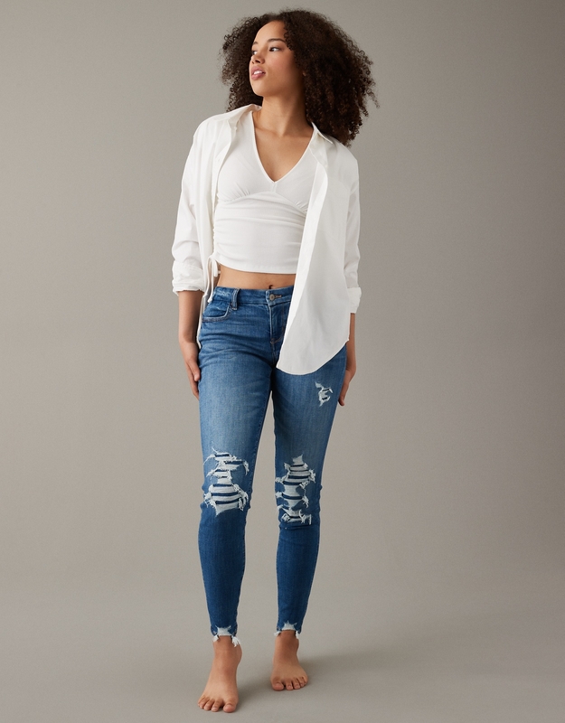 AE Next Level Patched Low-Rise Curvy Jegging