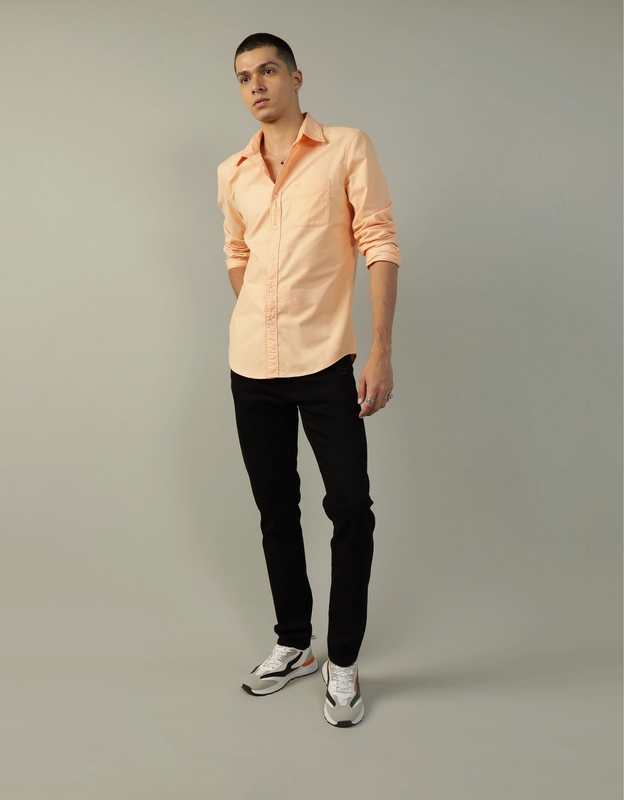 Buy AE Slim Fit Flex Oxford Button-Up Shirt online